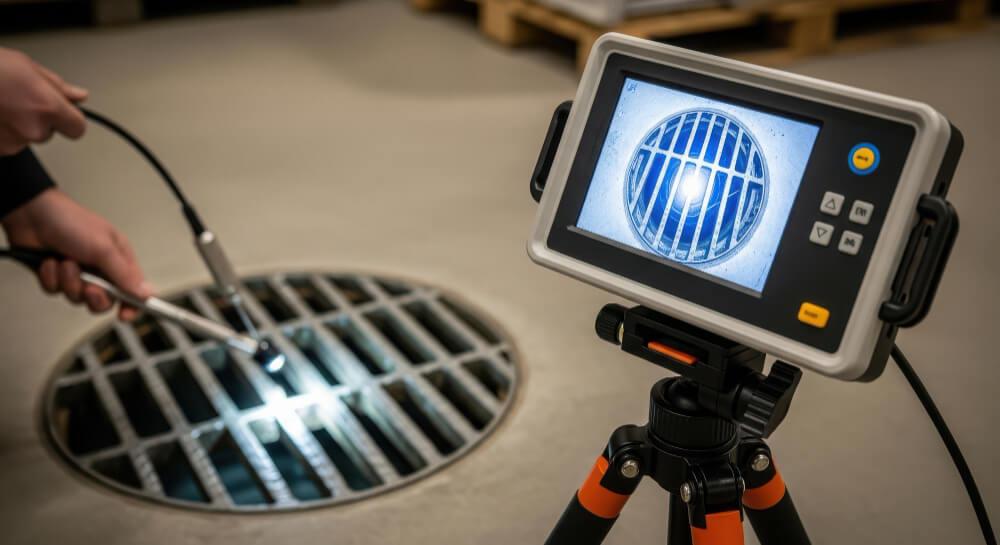 CCTV drain camera inspection